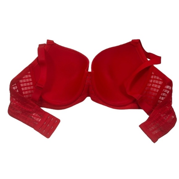 Youmita Lightly Padded Balcony Bra Flame Red 36DD - Picture 8 of 13
